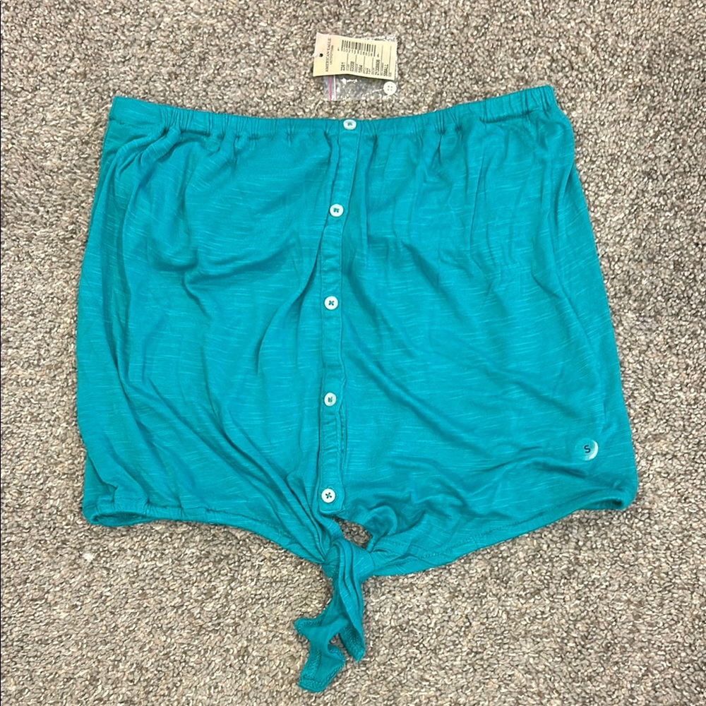 American Eagle Teal Crop Top - NEW with tags